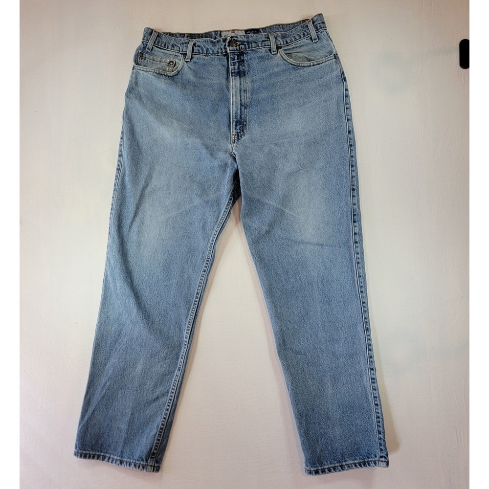 Levi Strauss Signature 540 Mens Relaxed Fit Light Wash Jeans Made in USA 40x30